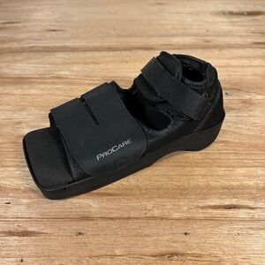 ProCare Squared Toe Post-Op Shoe Black Size Small Medical Surgical Recovery Boot